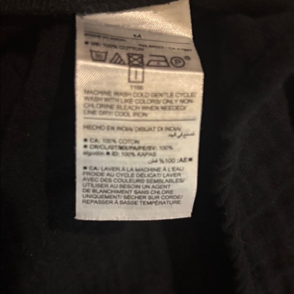 Old Navy Black Tiered Spaghetti-Strap Midi Dress M cotton - Picture 5 of 6